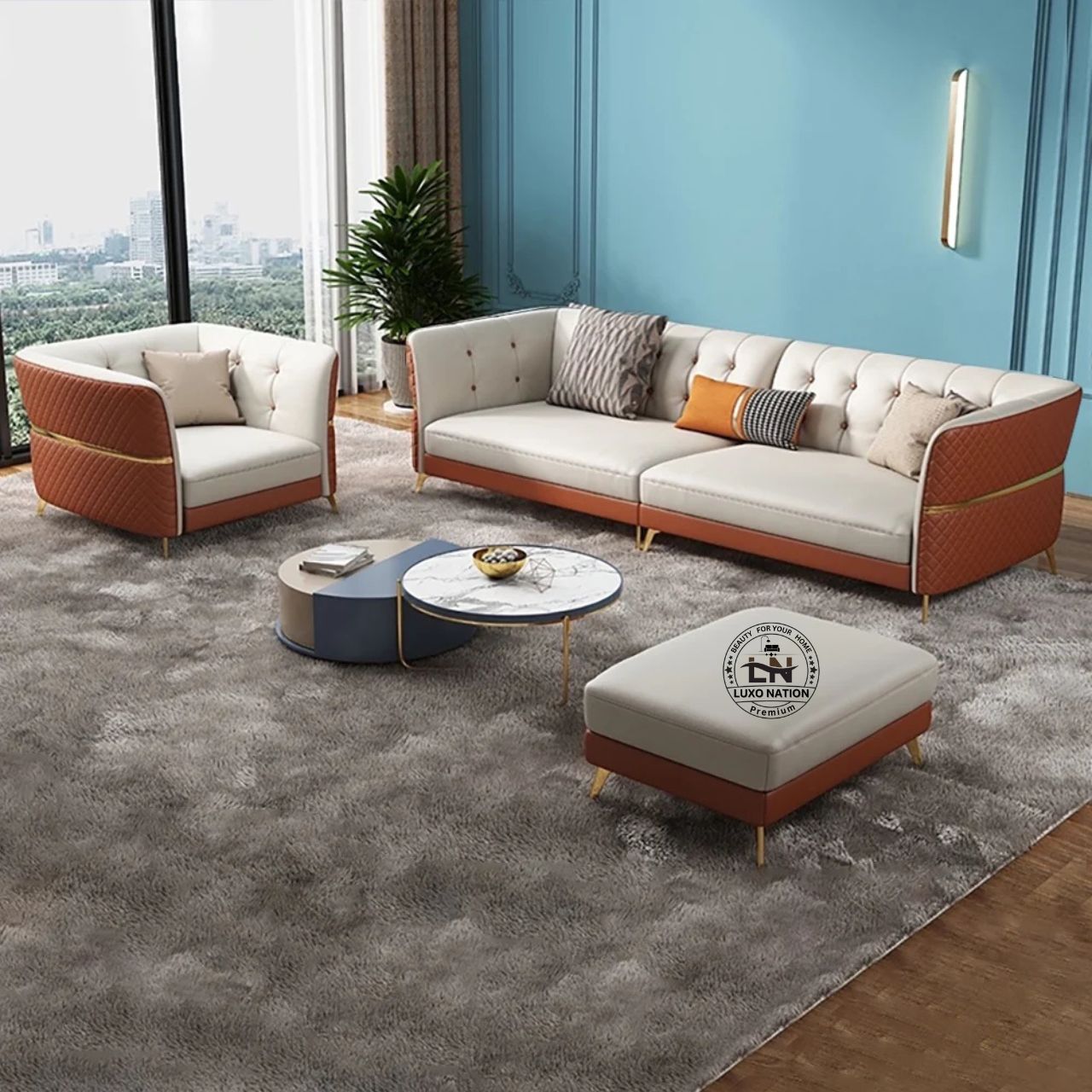Luxo Nation Best Luxury Sofa set โ Modern Design-Premium Sofa Set